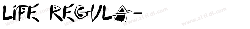 Life Regula字体转换